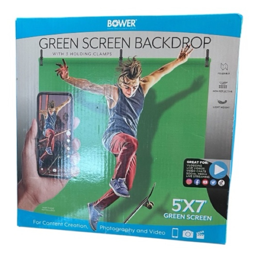 Bower Green Screen Backdrop 5x7